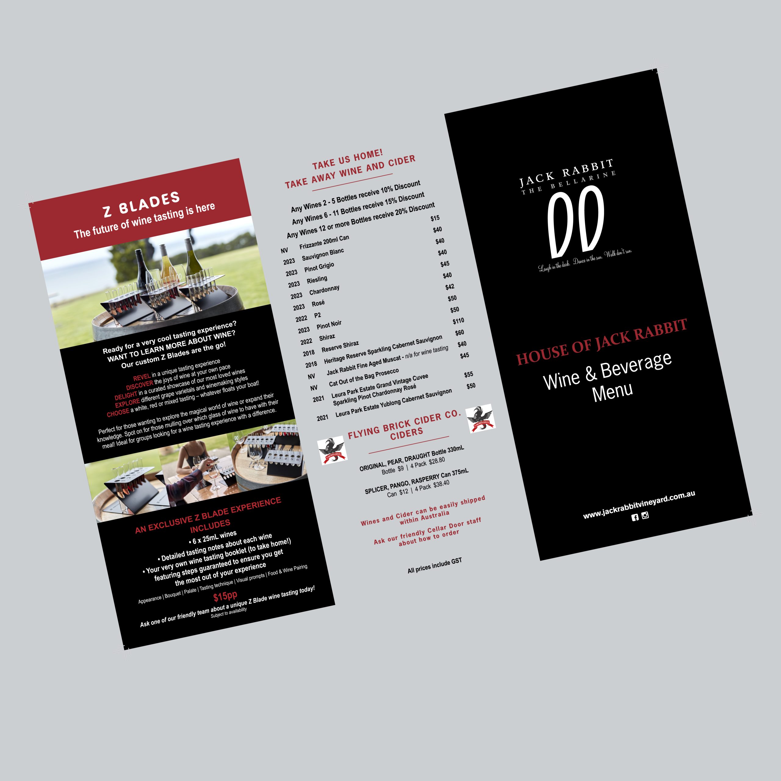 Jack Rabbit Restaurant Menu