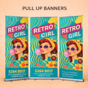 Pull Up Banner 845mmx2200mm Silver Base (Copy)